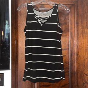 Poof! Black and White Tank